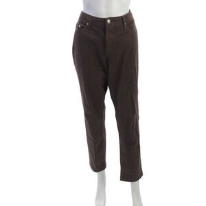 Fabrizio Gianni Jeans Womens Brown Ankle Cropped Jeans Size 8